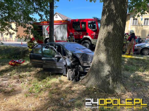 Wypadek w Chróścinie Opolskiej. Dwie osoby zostały ranne