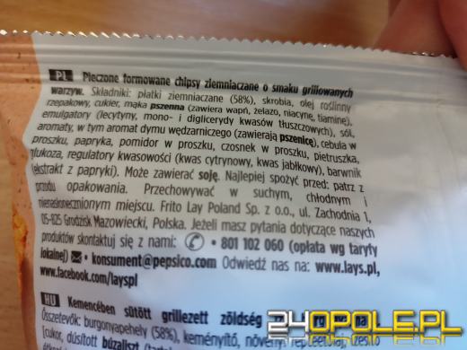 Popularne chipsy schodzą z półek. GIS ma zastrzeżenia!