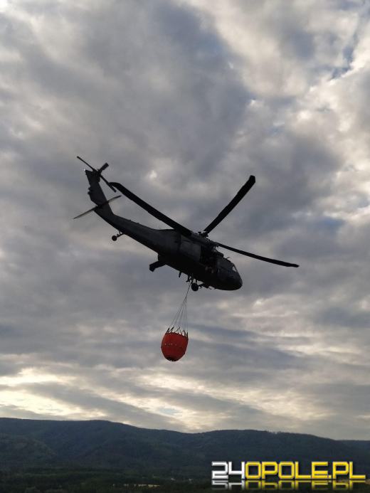 Polscy strażacy pomagają gasić pożar w czeskim parku narodowym