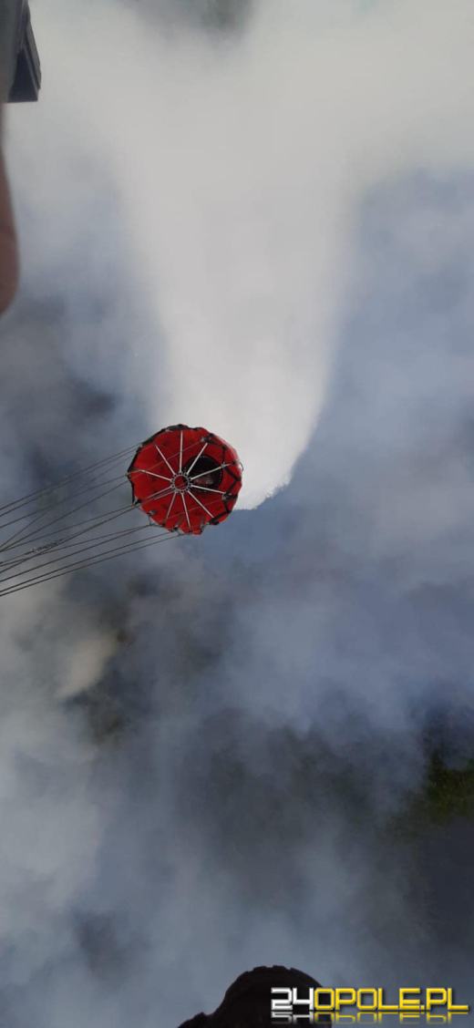 Polscy strażacy pomagają gasić pożar w czeskim parku narodowym