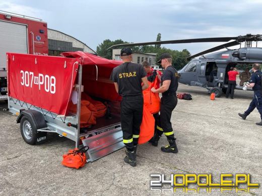 Polscy strażacy pomagają gasić pożar w czeskim parku narodowym