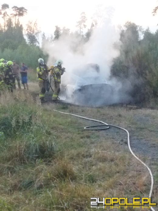 Samochód spłonął w gminie Turawa