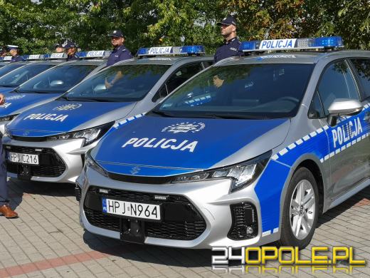 8 nowych, ekologicznych radiowozów dla opolskich policjantów