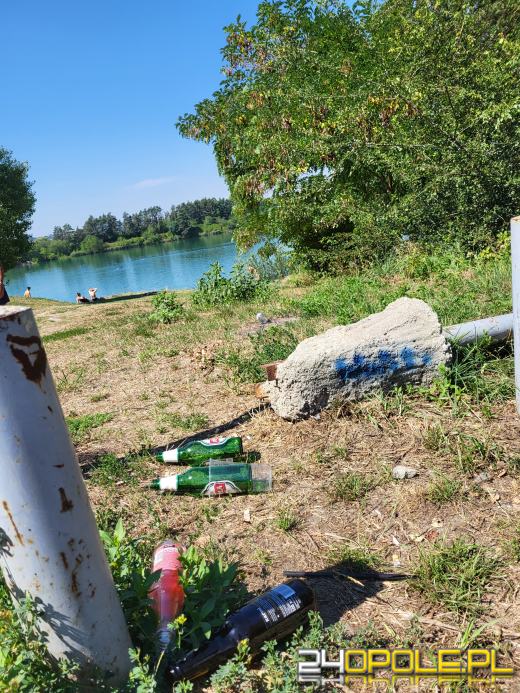 Plażowicze zamieniają Kąpielisko Bolko w śmietnik