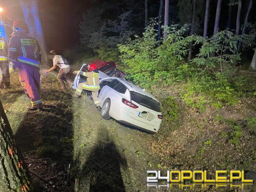 Wypadek w Ligocie Prószkowskiej. To wynik nieudanego wyprzedzania