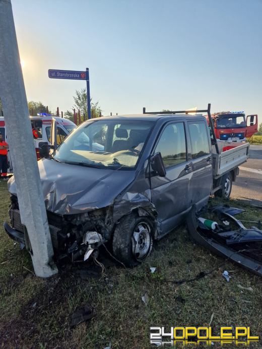 Wypadek na obwodnicy Brzegu