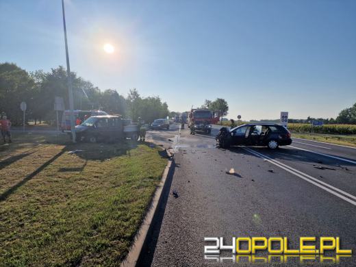 Zderzenie pojazdów na obwodnicy Brzegu