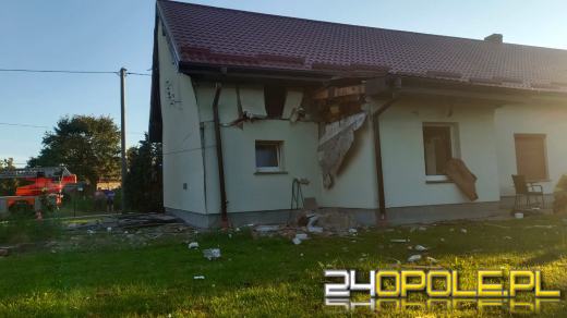 Wybuch gazu w Polanowicach. Jedna osoba została ranna