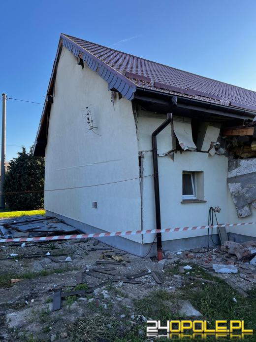 Wybuch gazu w Polanowicach. Jedna osoba została ranna