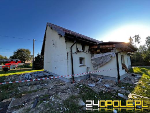 Wybuch gazu w Polanowicach. Jedna osoba została ranna