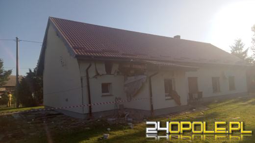 Wybuch gazu w Polanowicach. Jedna osoba została ranna