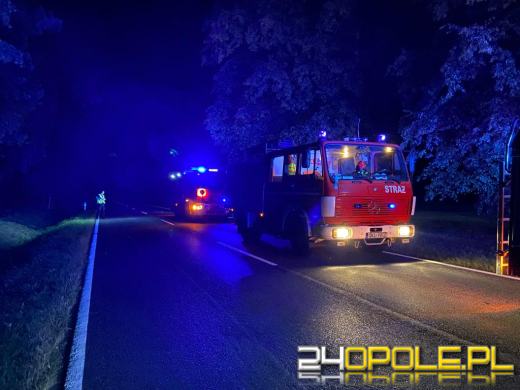 Wypadek na DK45. Kierowca pijany