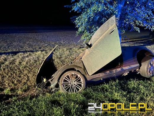 Wypadek na DK45. Kierowca pijany