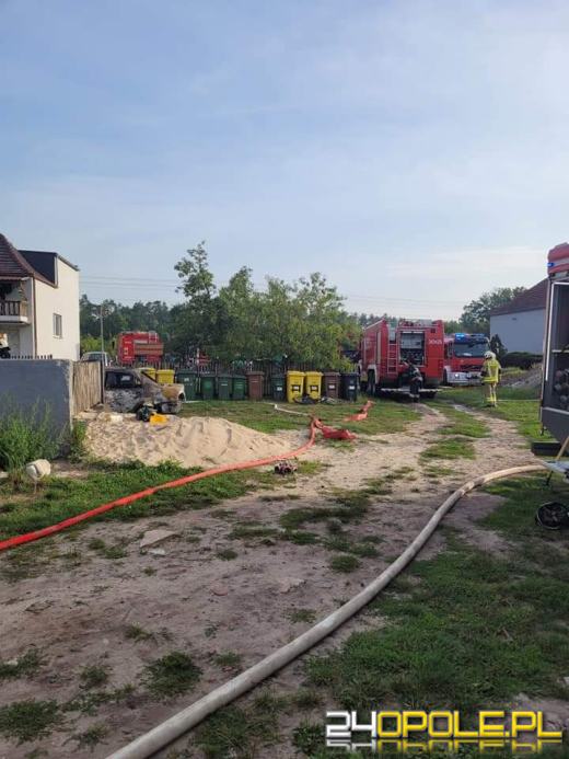 Pożar budynku gospodarczego w Krasiejowie