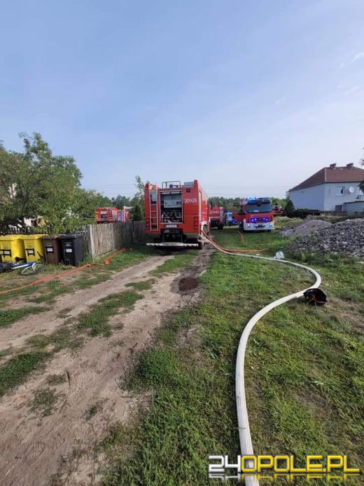 Pożar budynku gospodarczego w Krasiejowie