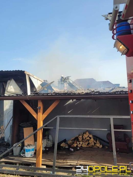 Pożar budynku gospodarczego w Krasiejowie