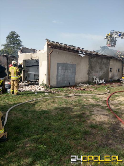 Pożar budynku gospodarczego w Krasiejowie