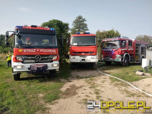 Pożar budynku gospodarczego w Krasiejowie
