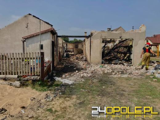Pożar budynku gospodarczego w Krasiejowie