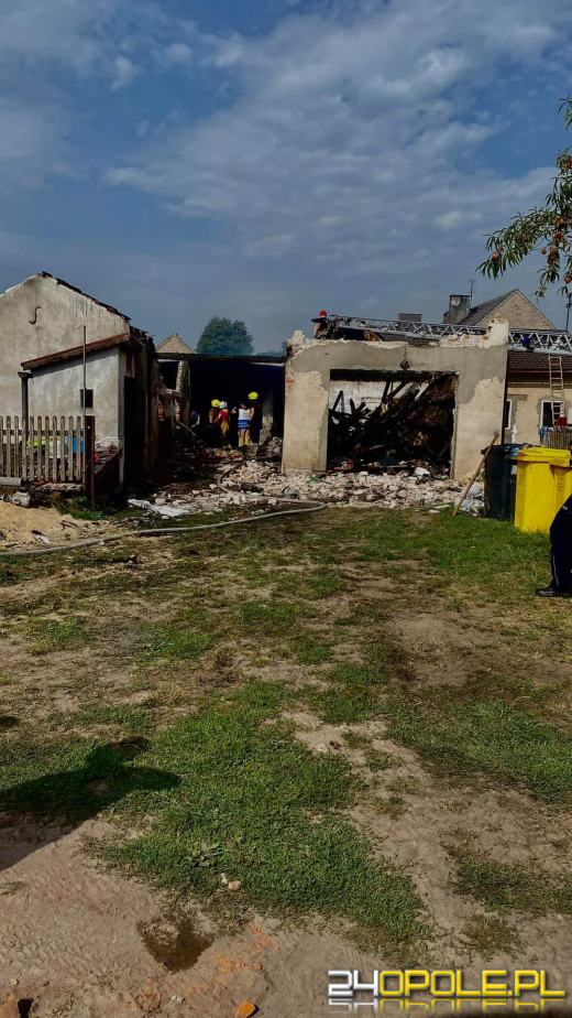 Pożar budynku gospodarczego w Krasiejowie
