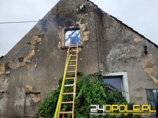Pożar domu w Ligocie Książecej