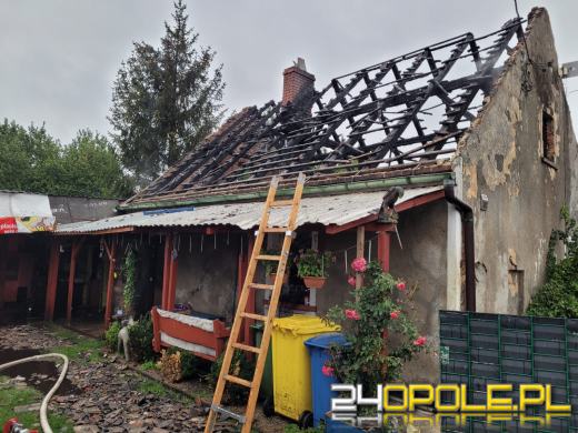 Pożar domu w Ligocie Książecej