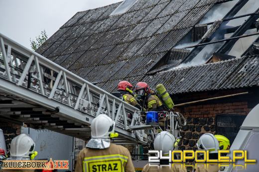 Pożar w zakładzie stolarskim w Bogdańczowicach
