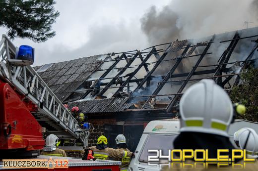 Pożar w zakładzie stolarskim w Bogdańczowicach