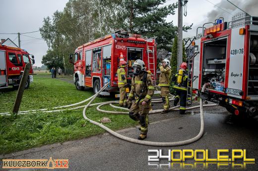 Pożar w zakładzie stolarskim w Bogdańczowicach
