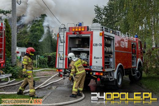 Pożar w zakładzie stolarskim w Bogdańczowicach