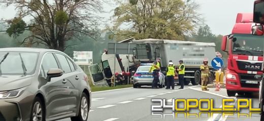 Utrudnienia na DK46 w Dąbrowie