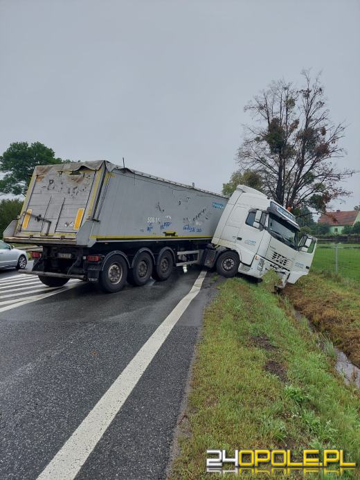 Utrudnienia na DK46 w Dąbrowie