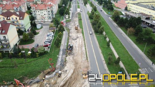 Trwa budowa ronda przy Alei Witosa w Opolu