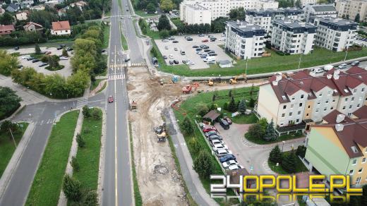 Trwa budowa ronda przy Alei Witosa w Opolu