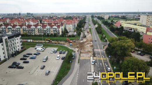 Trwa budowa ronda przy Alei Witosa w Opolu