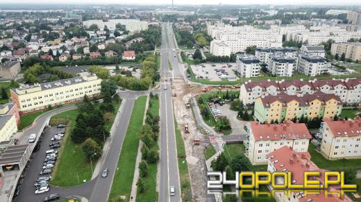 Trwa budowa ronda przy Alei Witosa w Opolu