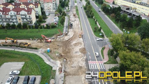 Trwa budowa ronda przy Alei Witosa w Opolu