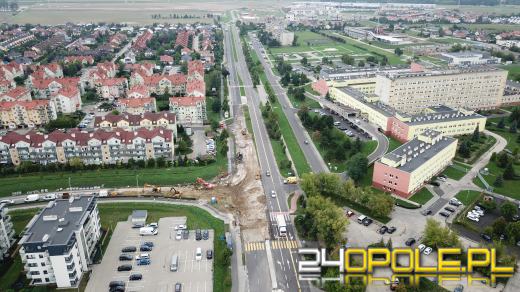 Trwa budowa ronda przy Alei Witosa w Opolu