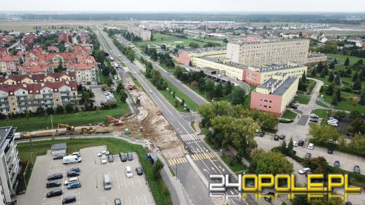 Trwa budowa ronda przy Alei Witosa w Opolu