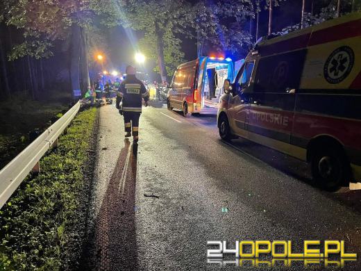 Tragiczne zdarzenie na DW 414. Trwa akcja ratunkowa