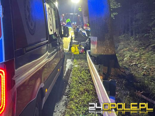 Tragiczne zdarzenie na DW 414. Trwa akcja ratunkowa