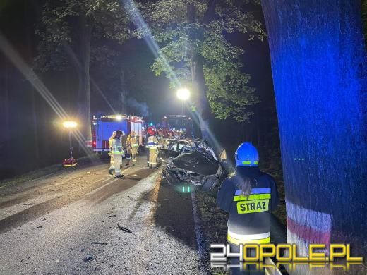 Tragiczne zdarzenie na DW 414. Trwa akcja ratunkowa