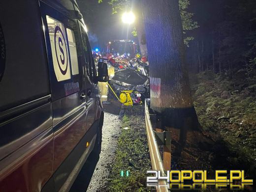 Tragiczne zdarzenie na DW 414. Trwa akcja ratunkowa