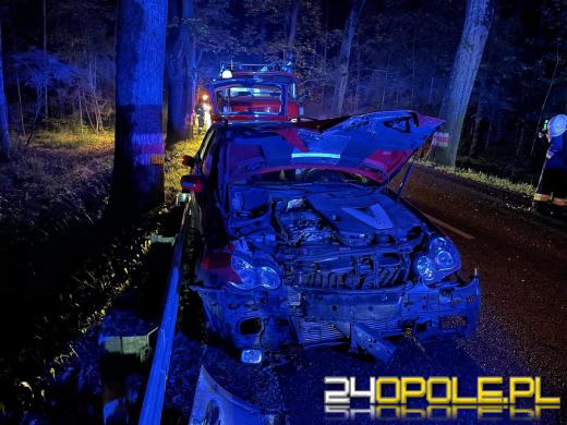 Tragiczne zdarzenie na DW 414. Trwa akcja ratunkowa