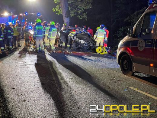 Tragiczne zdarzenie na DW 414. Trwa akcja ratunkowa