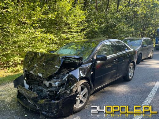 Zderzenie kilku pojazdów w Zawadzkiem 