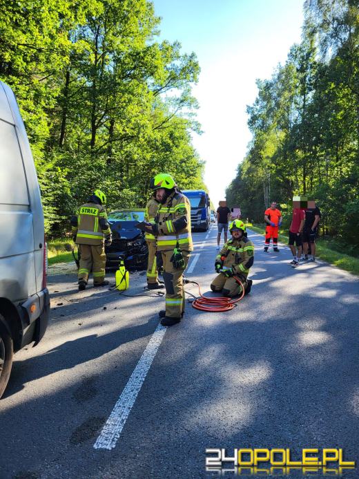 Zderzenie kilku pojazdów w Zawadzkiem 