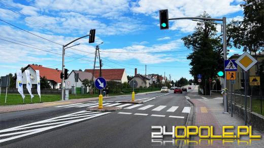 W Dobrzeniu Wielkim powstało bezpieczne przejście dla pieszych