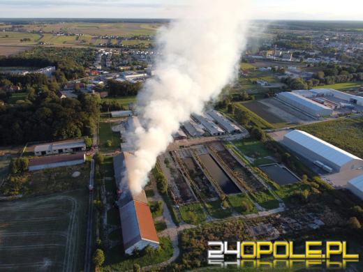 Pożar magazynu ze słomą. W akcji kilkanaście zastępów straży