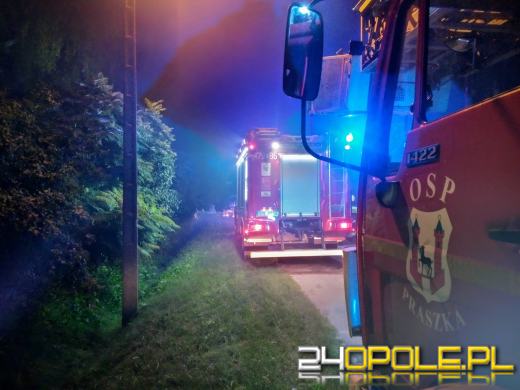 Pożar budynku gospodarczego w miejscowości Żytniów w gminie Rudniki